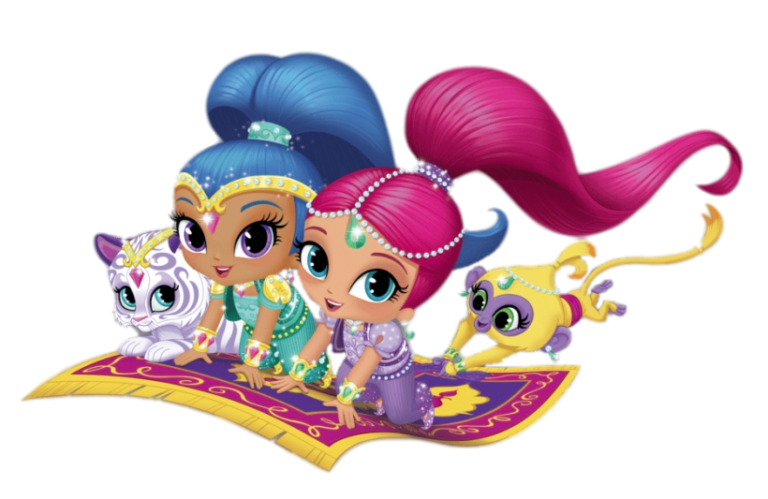 Shimmer and Shine Cartoon Goodies, videos and PNG images