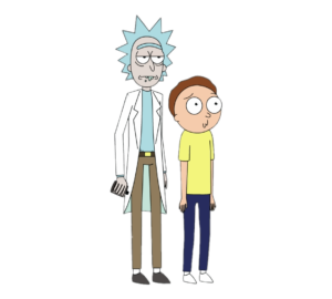 Rick and Morty standing