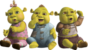 Shrek Baby Ogres Triplets