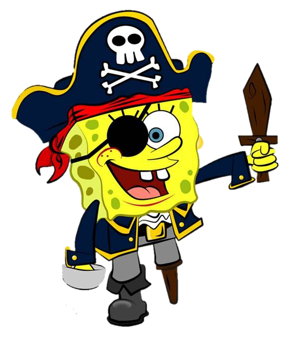 Download Check out this transparent Spongebob Pirate.png PNG image