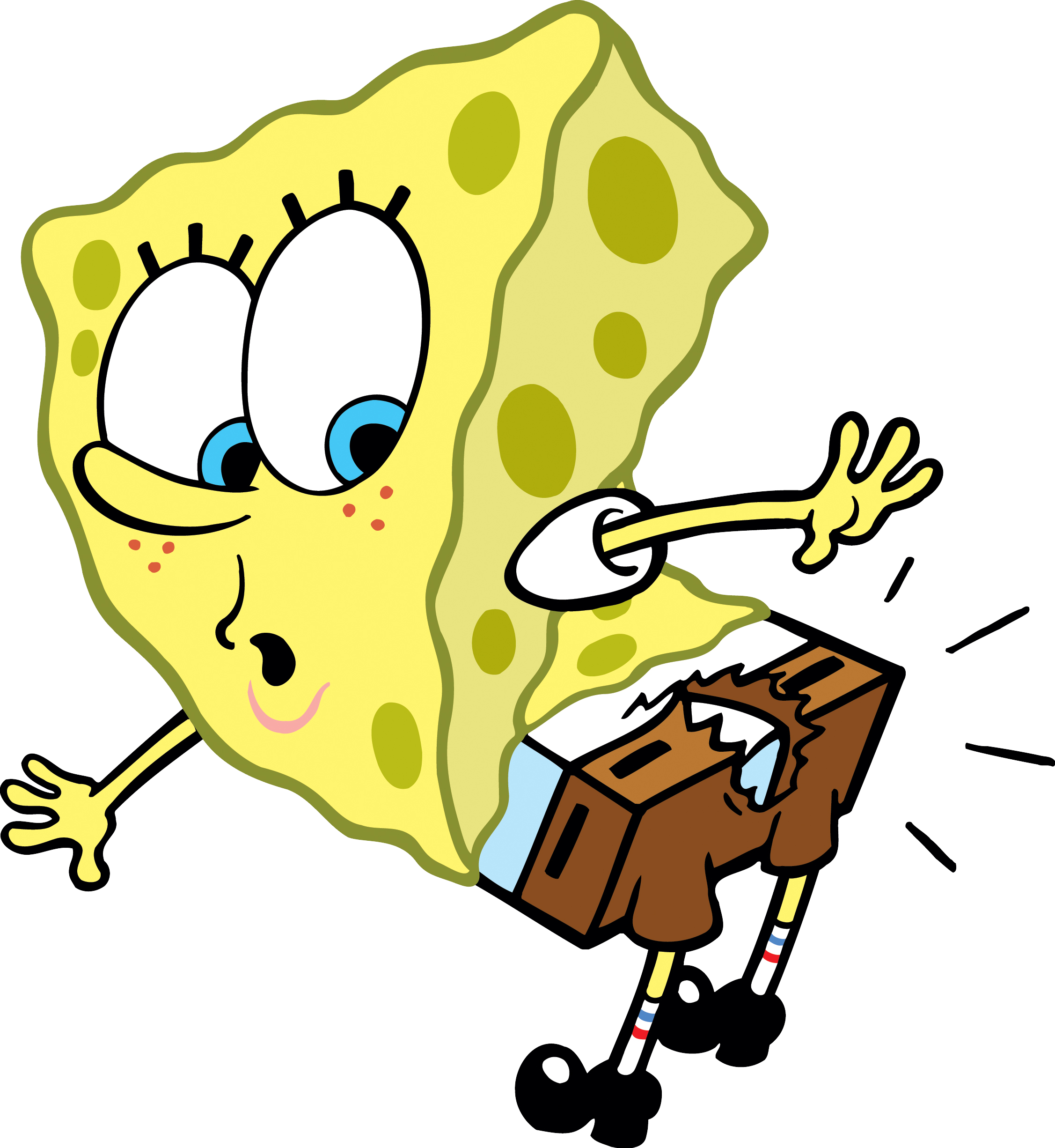 Check out this transparent Spongebob hole in pants.png PNG image