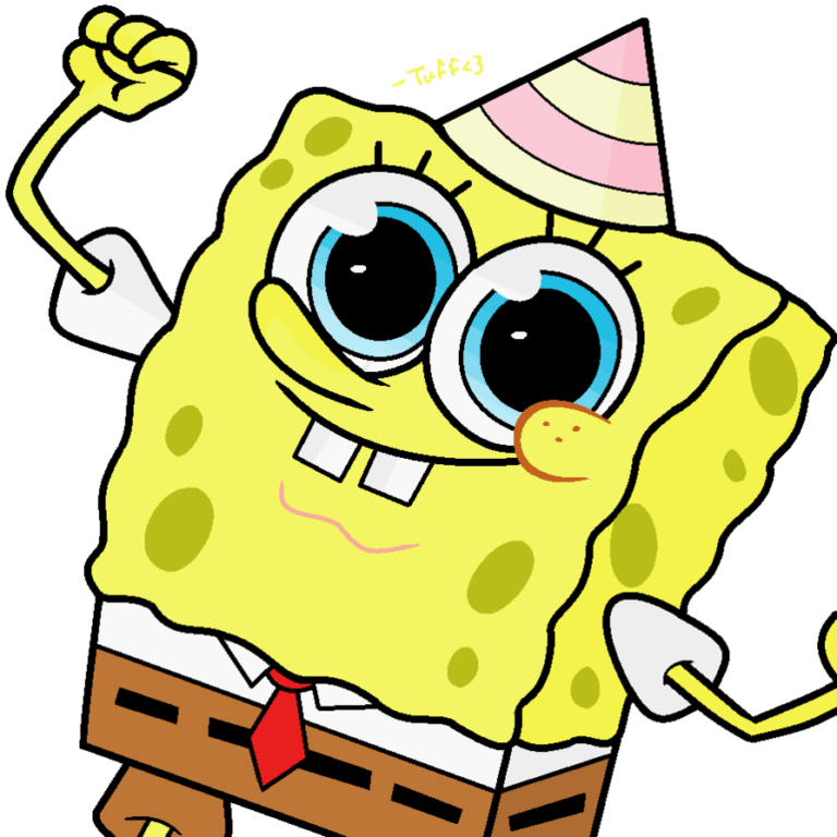 Check out this transparent Spongebob party dance.png PNG image